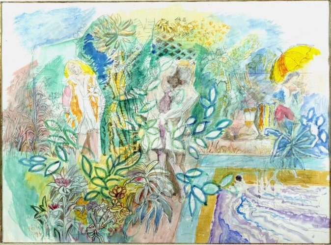 Nikos Hadjikyriakos-Ghika - Garden of delights, 1986 by the Benaki Museum